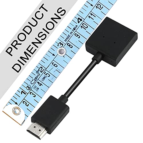 Storite 10cm High Speed HDMI Male to Female Extension Cable HDMI Extender for Computer, TV, Projector, DVD Player- Black (1 Pack) - Image 3