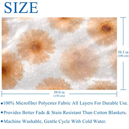 Couverture douce et chaude en fleurs de chrysantheme pour canape - 6