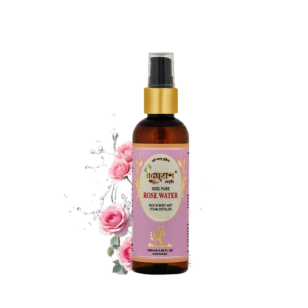 Vedpuran Ayurveda Rose Water | Chemical free | 100% Pure and Natural | Face & Body Mist | 100ml-picture-19