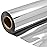 PerkHomy Colored Cellophane Wrap Roll 16 x 100\' 3 Mil Thick Cellophane For Gift Basket Treats Goodie Wrapping Craft Flower Bouquet Plastic (Silver, 100ft (16in Width))
