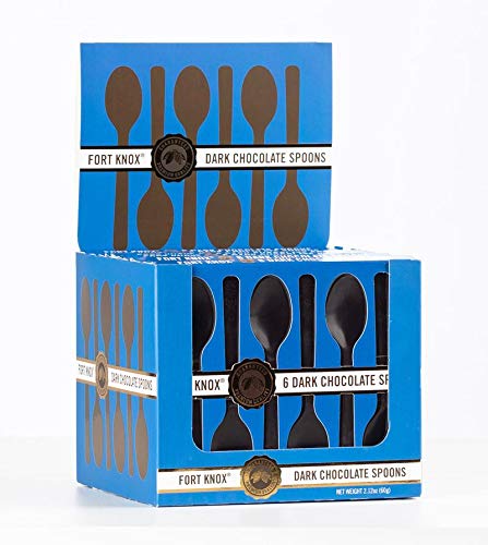 Fort Knox Dark Chocolate Spoons, 2.12 Ounce - 12 Count Display Box