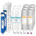 Replacement Filters for Hydro-Logic Stealth RO300 and RO150, 150 GPD RO Membranes with Housing, 5-Micron 10" x 2.5" PP Sediment Filters and Carbon Filters