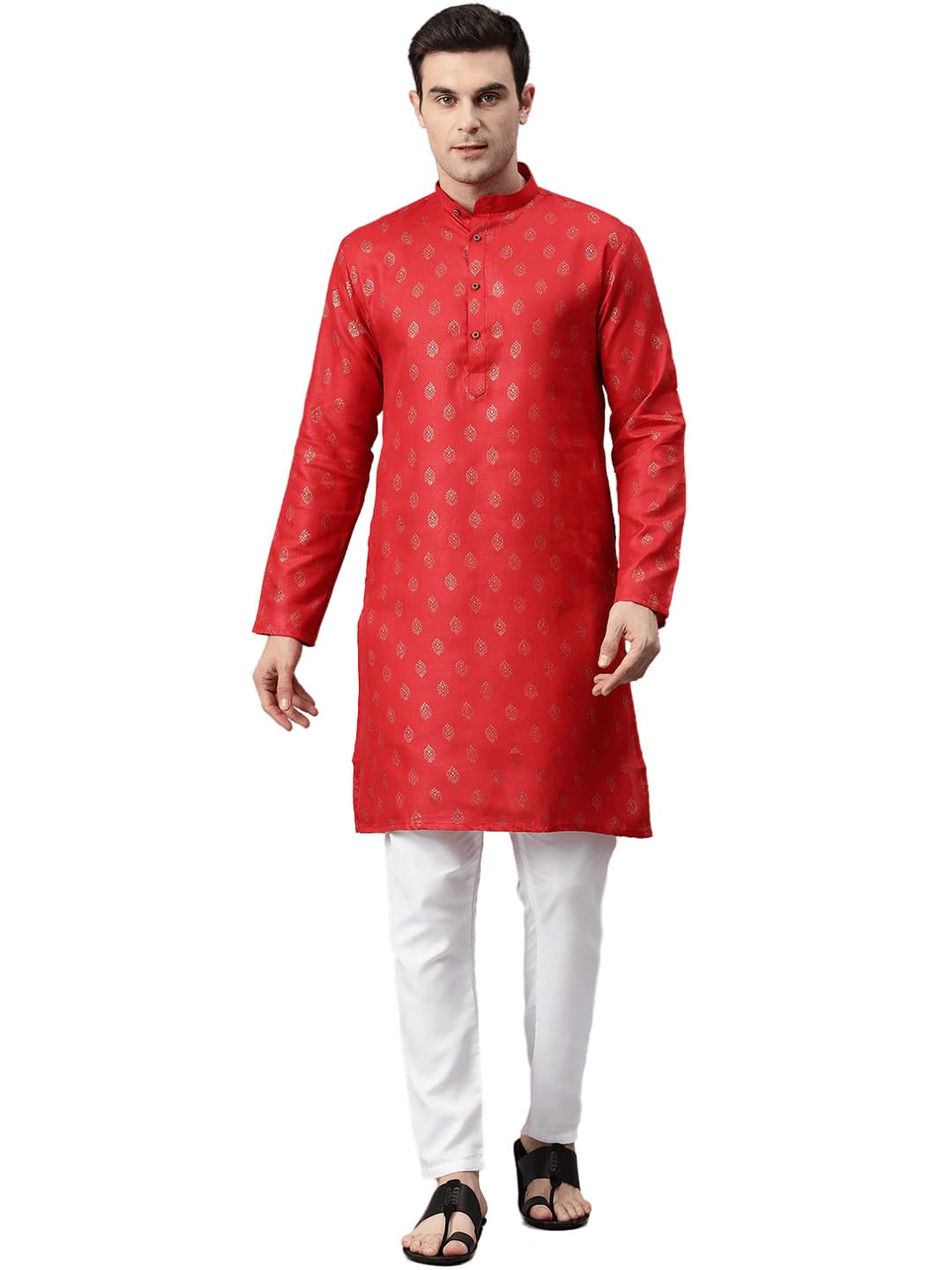 luxrio Kurta for Men Cotton Blend Printed Regular Fit-picture-23