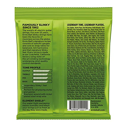Encordoamento para Guitarra 010 Regular Slink Ernie Ball P02221 - Imagem 3