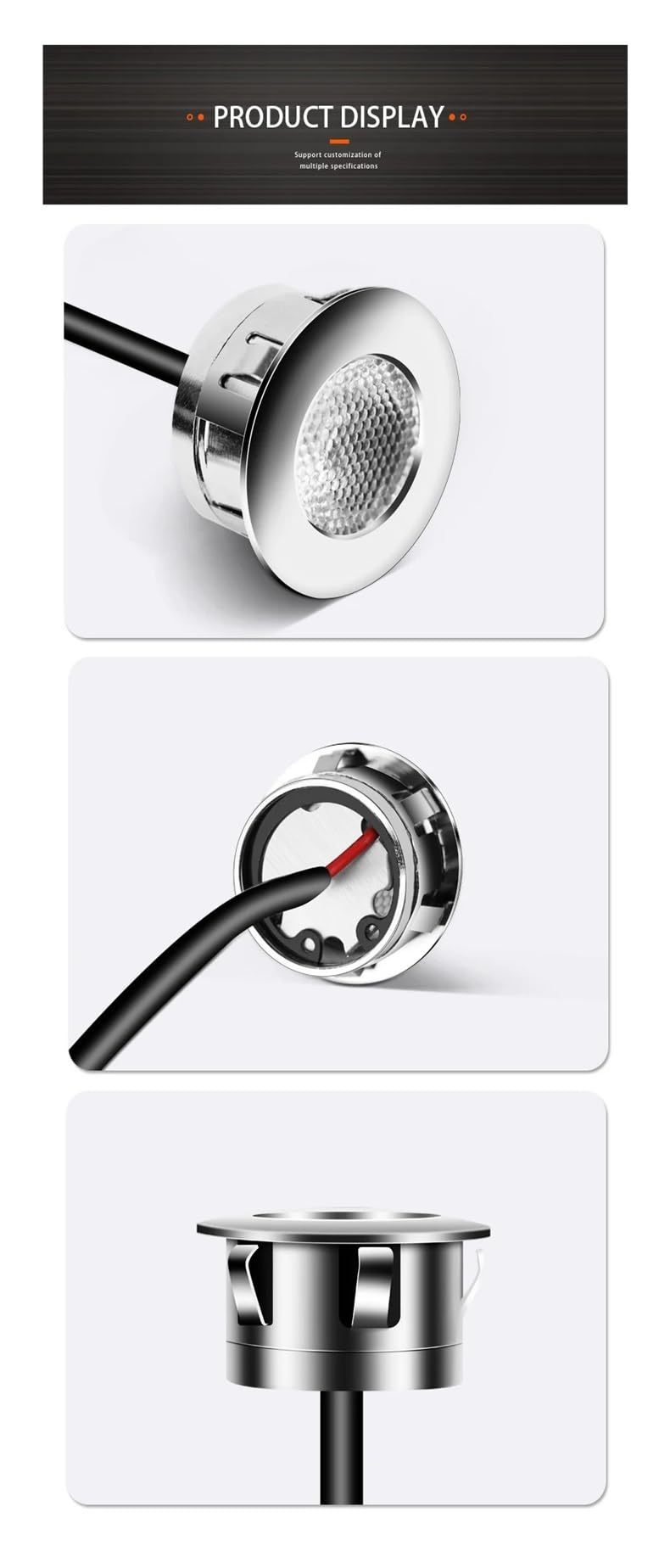 2 Piezas De 30 Mm De Orificio 1,5 W Mini LED Campana Extractora Bombilla De Luz 12 V CC EL4.5 Conector Empotrable Ventilador De Humo Bombilla, Iluminación Uniforme(6000K,SM connector)