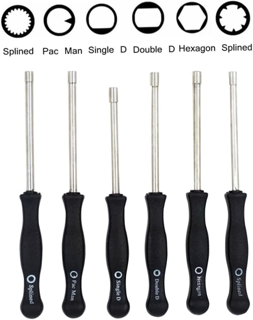 Tornillos de rosca, juego de tornillos, kit de destornilladores de herramienta de ajuste de carburador de 6 piezas for carburador común de 2 ciclos, motosierra, recortadora de césped, cortadora de cés