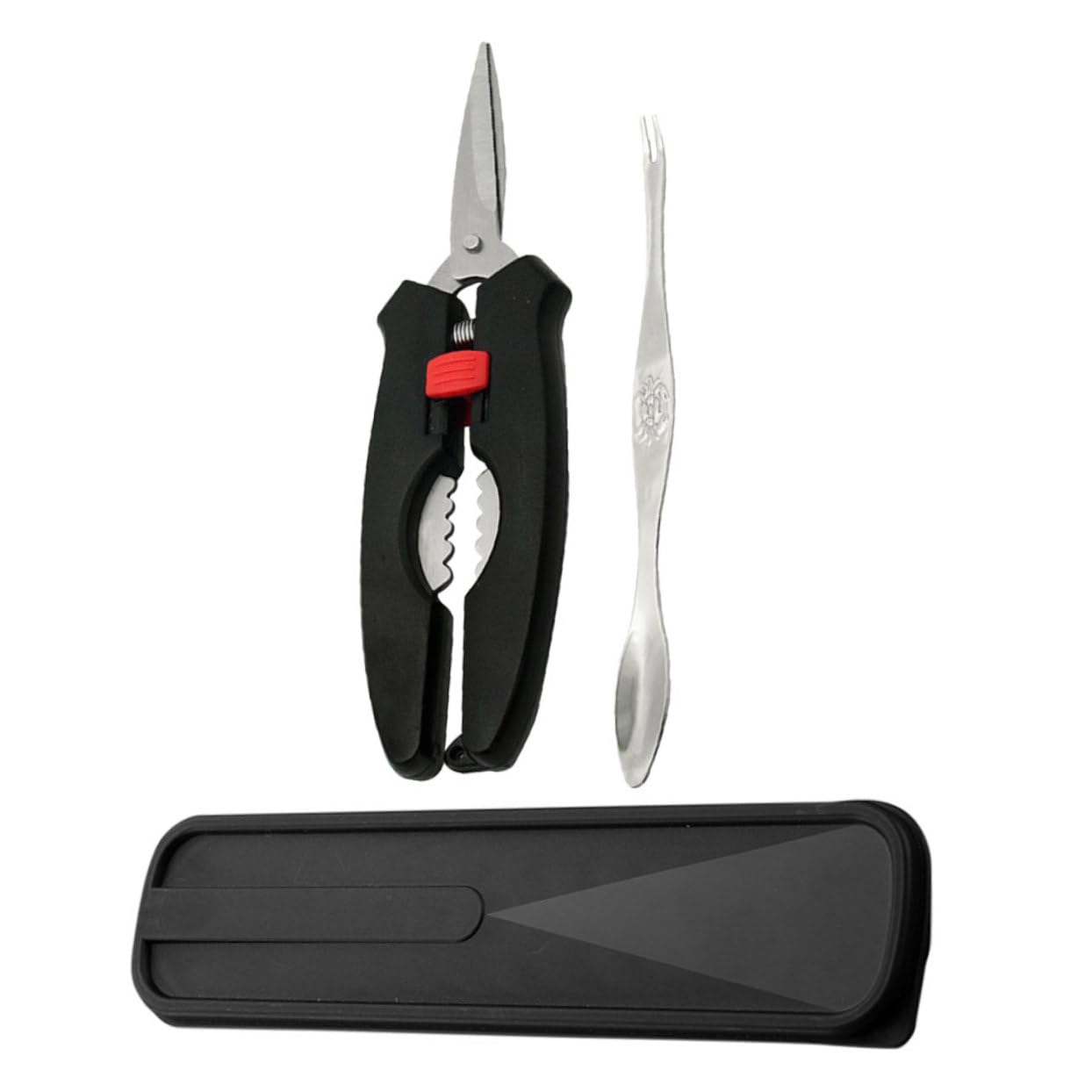 iplusmile 5ensembles Outils De Fruits De Mer Métal pour Déguster Les Crabes avec Pince Fourchette Et Boîte De Rangement Accessoires Pratiques De Cuisine pour Amateurs De Crustacés