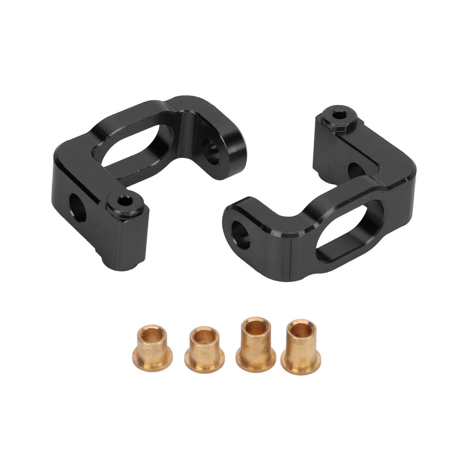 Wedinard C Axle Bracket Durable Aluminum Front Axle Bracket Wheel Block Upgrade Parts for LC Racing PTG - 2 1/10 RC Car Black