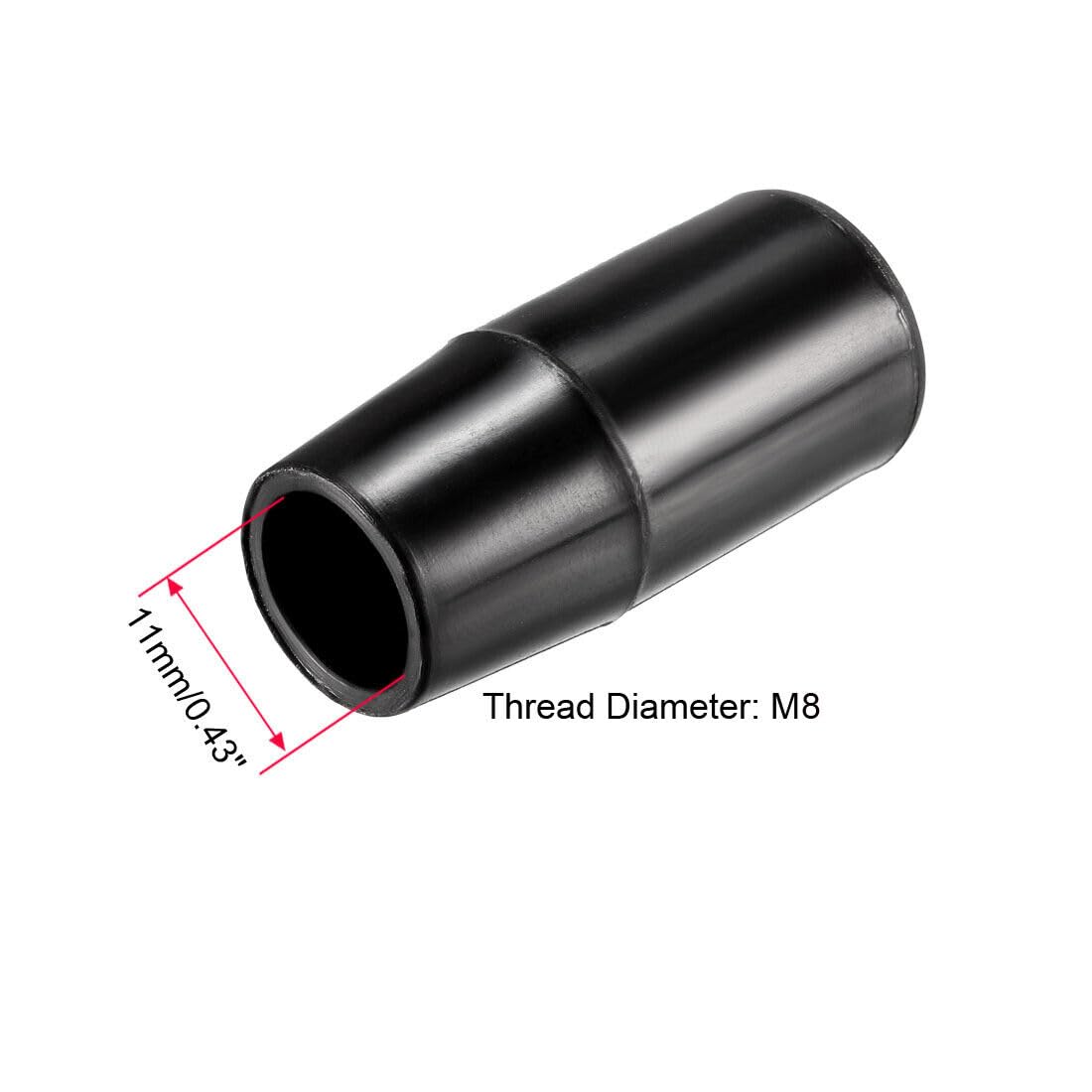 Tool Parts and Accessories Handwheel M8 Female Thread Hand Grip Handle Plastic 40mm Length 2 Pcs (#CN-140824-05144)