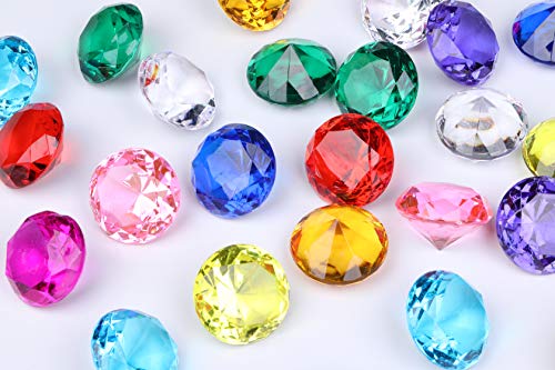 Acrylic Diamond Vase Fillers 1 Pound - 29 pcs 3/2 Inch Wedding Party