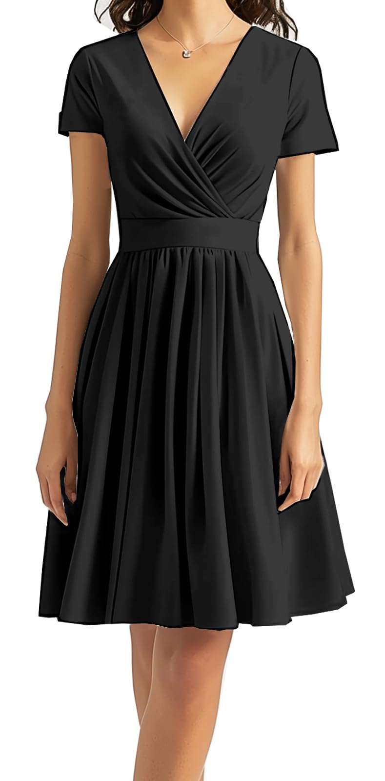 DinyIn Women's 2025 Summer Short Sleeve Casual Dresses