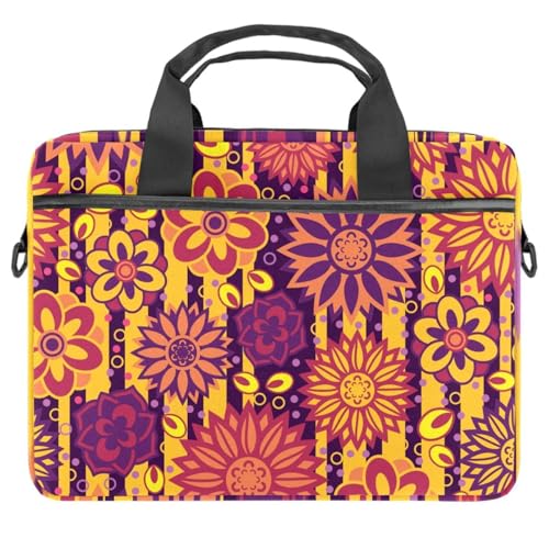 Sac ordinateur portable 13 à 14.5 pouces à motif floral coloré