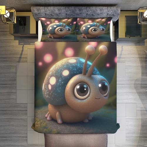 Parure de lit escargot en microfibre de qualité supérieure - 3