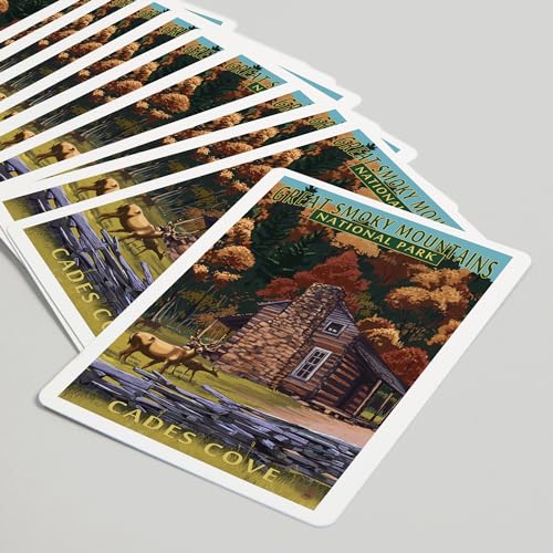 Lantern Press naipes póker Great Smoky Mountains 52 cartas miniatura 5