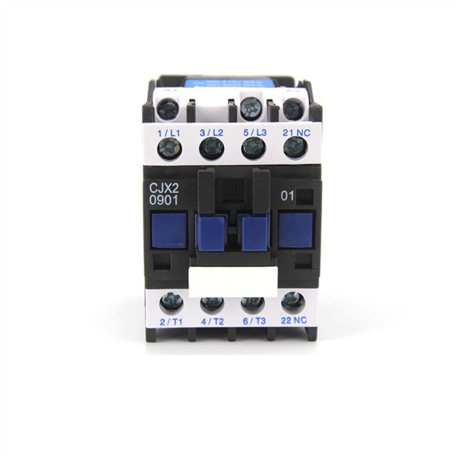YFHGULBTK Contactor CJX2-0901/0910 50/60Hz 9A AC Contactors Din Rail Mounted 3p+1no Normal Open 24V-380V Industrial Electrics(Cjx2 36v No)