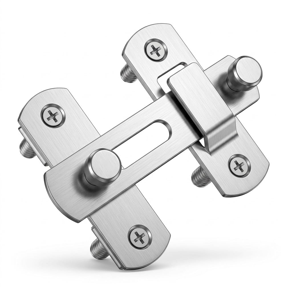 304 stainless steel gate latch, sliding door bolt lock | thick material, rust resistant, easy installation, multi-use scenarios, polished finish