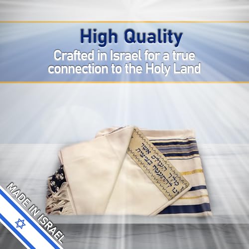 Messianic Robe / Jewish Black and gold Tallit Prayer Shawl Size 57-180 Cm, White3