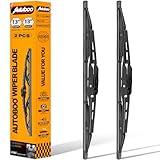AUTOBOO 13'+13' Wiper Blades Replacement for Jeep Wrangler TJ Front Windshield Wipers 1997 1998 1999 2000 2001 2002 2003 2004 2005 2006- Original Factory Quality (Pack of 2)