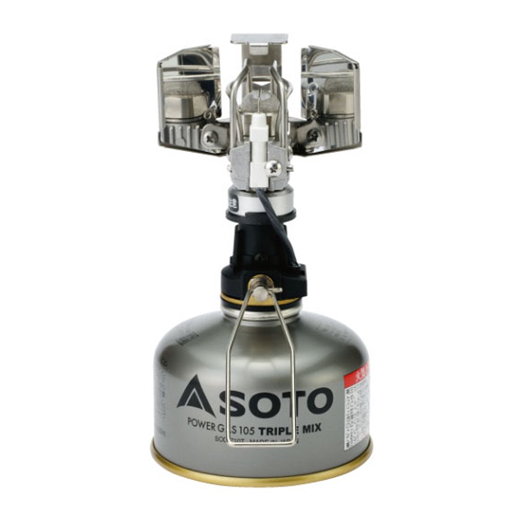 SOTO SOD-250 Small Lantern, OD Can, No Hoya Mantle, Windproof, Excellent Impact Resistant, Lightweight, Compact, Storage Case Included, Mountain Climbing, Camping, Touring, Platinum Lantern, Made in