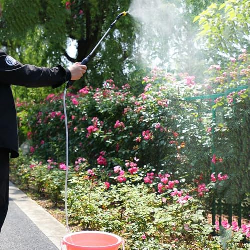 Elektrischer Sprühkopf für den Garten, automatische Zerstäubung, für Bewässerung und Reinigung, breites Anwendungsspektrum, wiederaufladbar über USB (3 Meter Schlauch)