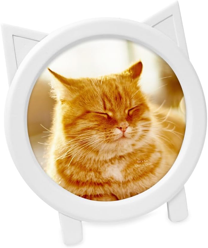 Nambe Pet Collection Feline Motif Cat Picture Frame Holds 3