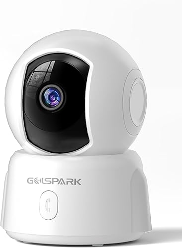 Miniatura 8 de Golspark Cámara de seguridad interior 2K, cámara para mascotas para seguridad del hogar, cámara para perros PanTilt, seguimiento de movimiento,