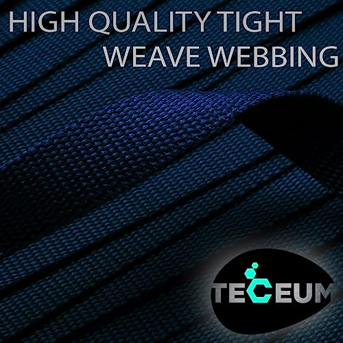 Image of TECEUM 3 /4 inch & 5 /8 inch & 1 inch & 1.5 inch & 2 inch Webbing - 10 25 50 Yards - 40+ Colors - Heavy Duty 1 Inch 1.5 Inch 2 Inch Backpack Straps - Webbing for Outdoors Indoors Crafting DIY