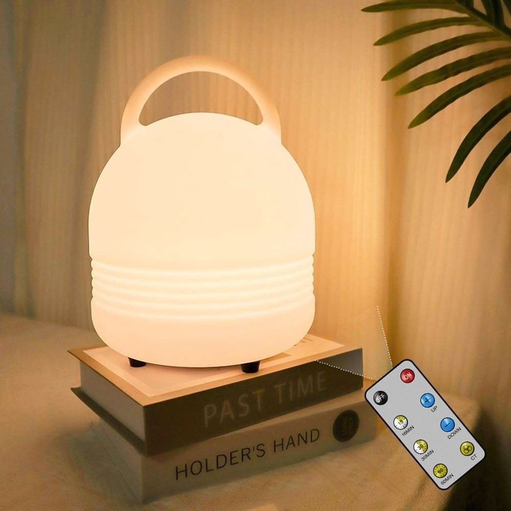 Lámpara Nocturna PE Portátil Luz Cálida Ajustable