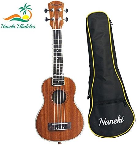 Naneki Soprano Ukulele Combo. World's Most Traditional and Popular Sized Uke. Exceptional Quality Makes This A Wonderful Educational Musical Instrument.