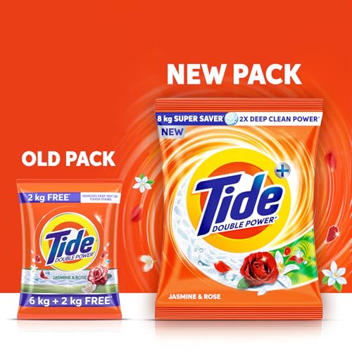 Tide Store Tide Plus Detergent Powder 8kg Jasmine & Rose - Image 3