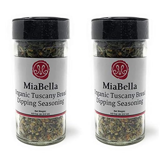 MiaBella USDA Organic Tuscany Bread Dipping Seasoning Spices Blend for Olive Oil