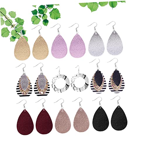 Boucles d'oreilles pendantes légères en cuir contre les douleurs de lobes - 2