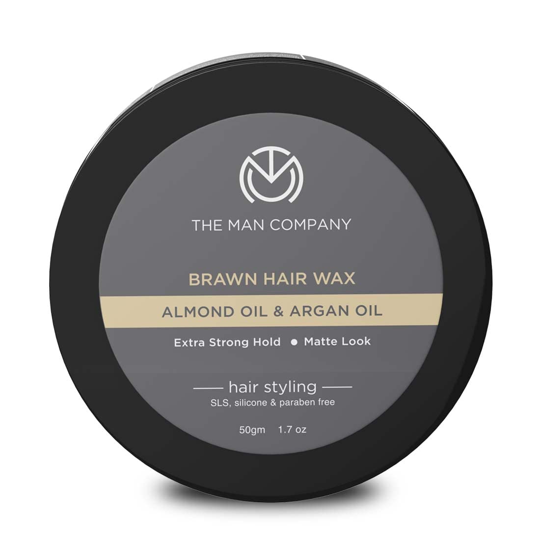 The Man Company Brawn Extra Stronghold Hair Wax for Men | Stylish Pomade Matte Finish | Hair Volumizer | Non – Sticky – 50gm