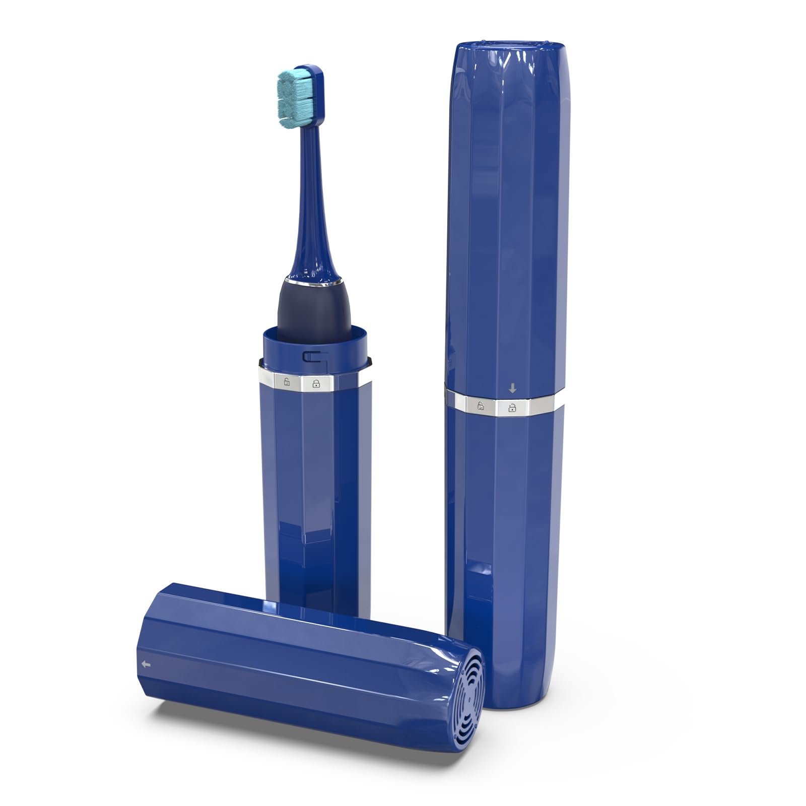Photo 1 of SIEANE Electric Toothbrush Travel Case - Dark Blue, Large