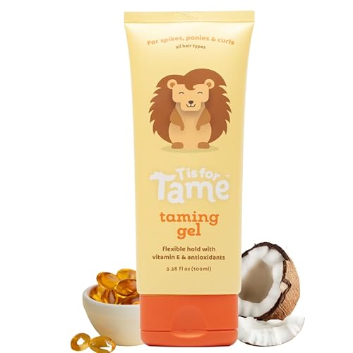 T is for Tame - Gel de peinado para niños gel de cabello totalmente natural sin alcohol para niños y niños fecha de lanzamiento 2023 338 onzas