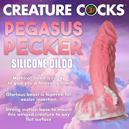 Gode en silicone ailé haut de gamme Pegasus Pecker Creature Cocks - 2