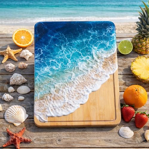 Set de 10 Tablas de Cortar Rectangulares de Bambú 38x28 cm miniatura 4