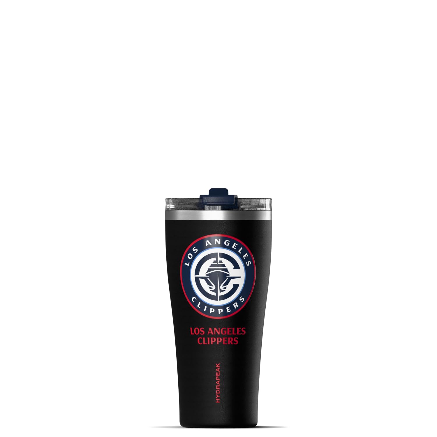 Hydrapeak NBA Officially Licensed Los Angeles Clippers Roamer 30oz Vacuum Insulated Stainless Steel Tumbler with 2-in-1 Flip &amp; Straw Lid, Spill-Proof, Cup Holder Friendly Design