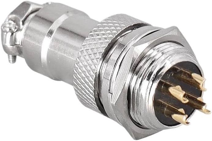 1set Gold-Plated Connector GX16-2 3 4 5 6 7 8 9 Pin 16mm Hole GX16-6 Male Socket GX16-7 core Gold Female(GX16-4 core Set Gold)