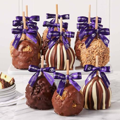 Mrs Prindables Classic Chocolate Covered Caramel Apple 12-Pack