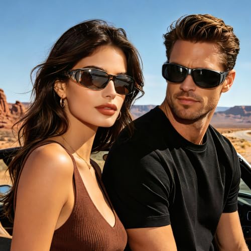 Image of URUMQI Polarized Sunglasses Fit Over Glasses for Men Women UV400 Protection