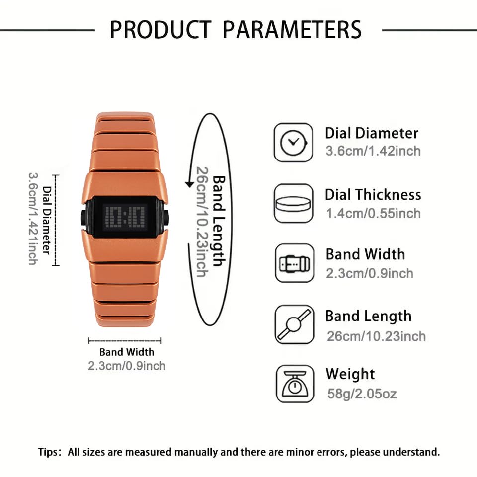 Image of Shocknshop Digital Sleek Minimal Design Multifunctional Electronic LED Black Dial Unisex Wrist Watch for Men Women -WCH376