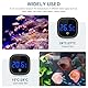 Ankilo Aquarium Thermometer, Aquarienthermometer Digital mit Touch Screen,LED Kabelloses Temperaturmessgerät, Marine Thermometer,Digitales Wasser Thermometer für Süßwasser Meerwasser Reptilien Schwarz