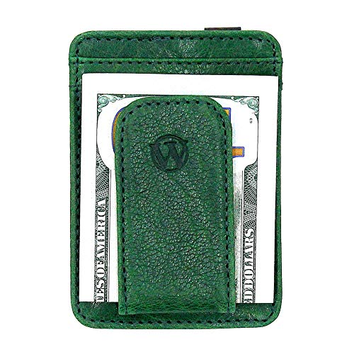 WEBER'S PREMIER LEATHER – Pursuit Series – Full Grain Leather Wallet for Men - Front Pocket Money Clip & RFID Blocking4