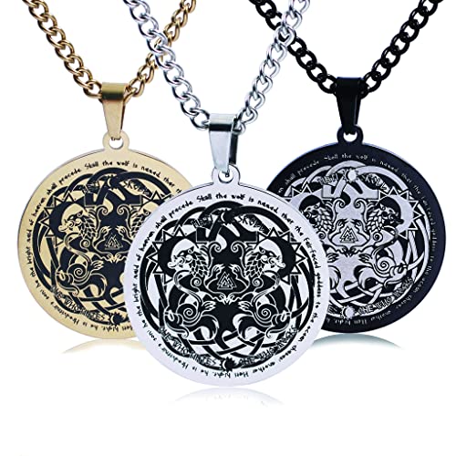 Collier Viking homme médaillon durable qui ne ternit pas - 4