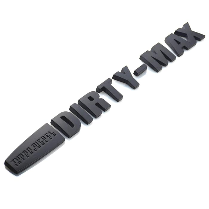 Buy Aimoll 1Pcs Turbo Diesel INTERCOOLED Dirty MAX Duramax Badge Emblem