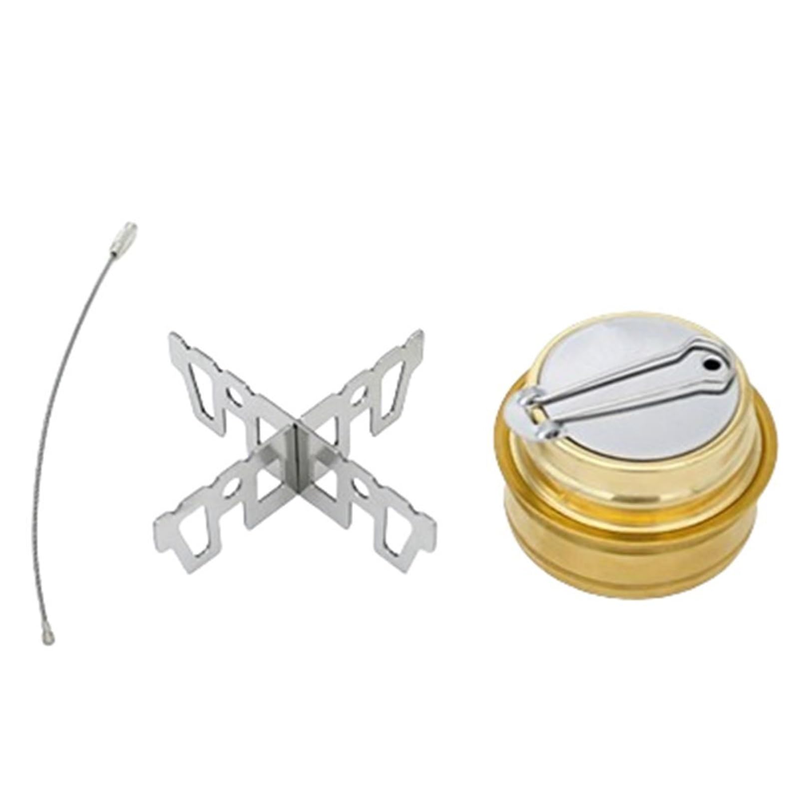 Portable Stove Rack Portable Outdoor Alcohol Stove With Stand Windproof Cookware Stainless Steel Camping Stove Safe Mini Cross Rack(AlcoholStoveBracket)