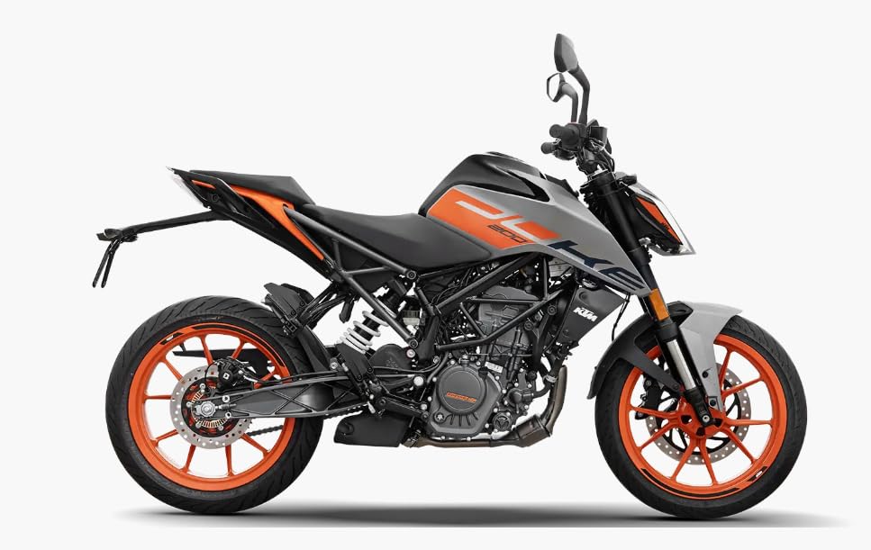 Image of KTM Duke 200 PRO Bike Silver Metallic Grey Booking For Ex-Showroom Price
