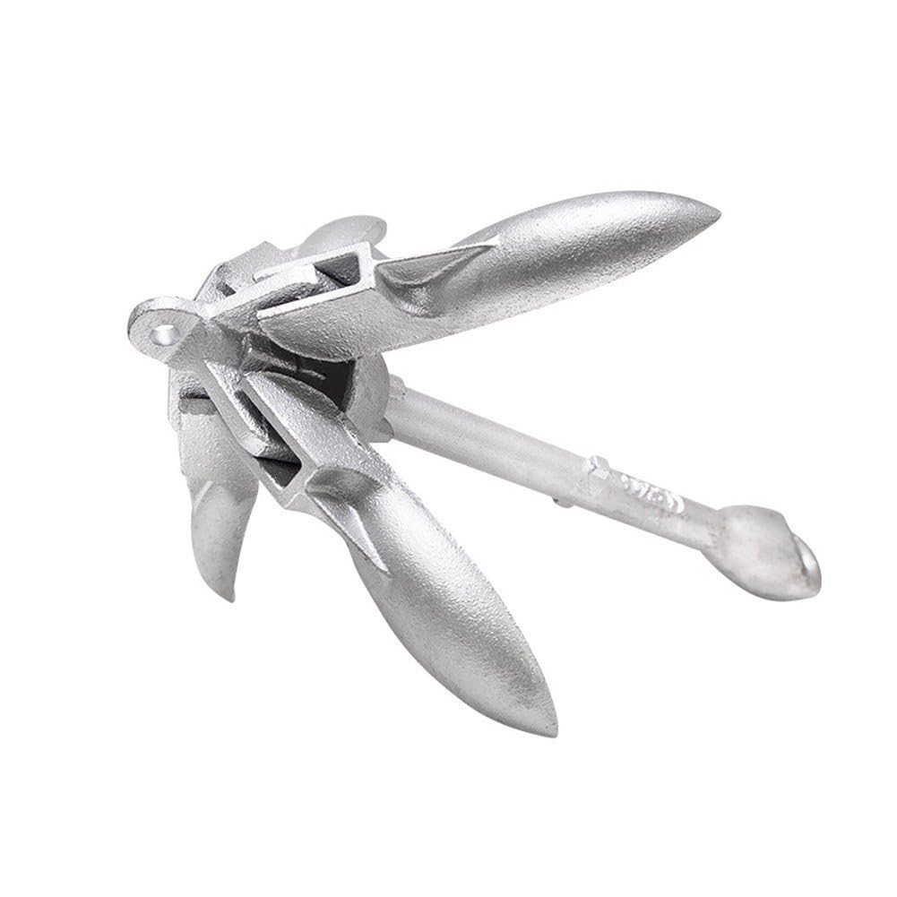 Kit d'ancrage pour, Ancre Pliante pour Petit Bateau, pour Planche À Pagaie, Canoë, Jet Ski, avec Corde d'ancrage, 0.7kg