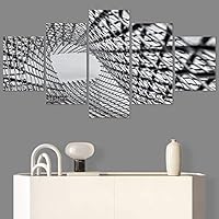 SIGNWIN 5 Panel Canvas Wall Art Solid Structures for Home Decorations Ready to Hang - 60